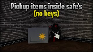 HOW TO PICK UP ITEMS INSIDE SAFES WITH THIS GLITCH IN PIGGY [upl. by Gorton226]