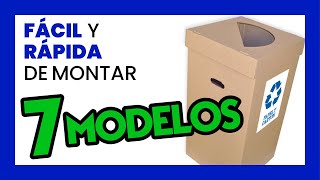 ♻️ Papelera de cartón ECOLÓGICA y PERSONALIZADA para reciclaje [upl. by Kcirdahs62]