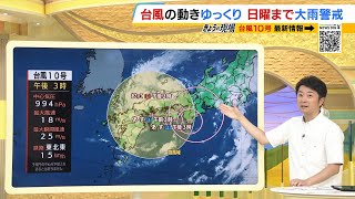 【台風１０号最新情報】近畿は今夜～あす午前『線状降水帯』発生のおそれも 大雨や土砂災害に警戒を【広瀬駿気象予報士が解説】（2024年8月30日） [upl. by Eem]