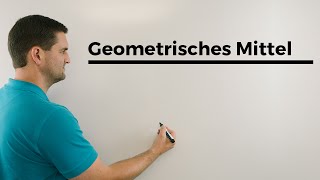 Geometrisches Mittel auch mit Prozenten Statistik  Mathe by Daniel Jung [upl. by Aelber499]