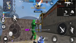 Op Triple Kills With Ump Gun In Ranked Bermuda Clash Squad Match  Op Booyah With Green Criminal FF [upl. by Thill924]