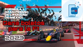 Cómo ganar 2 boletos para la Formula 1 con citibanamex [upl. by Dammahum654]