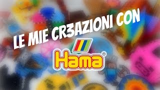 Tutte le Mie Creazioni con HAMA BEADSPysslaPerlerPerline da Stirare [upl. by Deborath]