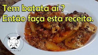 LASANHA DE BATATA  RECEITA RÁPIDA PRATO DO DIA [upl. by Iat]