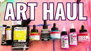 Fun Little Art Haul New Paints amp Inks [upl. by Adnik]