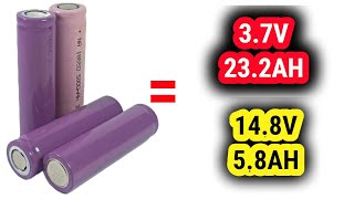 37volt  battery series and parallel connection  seriesparallel circuit examples [upl. by Sexela]