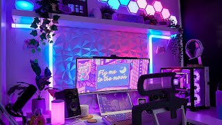 Girl Gamer’s DREAM Setup Makeover  Building an AllWhite Gaming PC ✨ [upl. by Alracal]