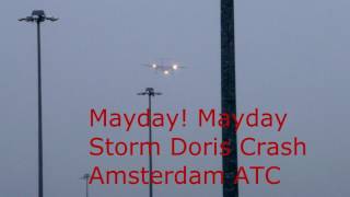 Emergency Landing Flybe Crash Amsterdam Airport ATC Pilot Audio [upl. by Fesoj]