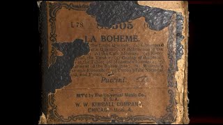 La bohème  Complete Act II  Puccini 1896  Player piano roll [upl. by Assenev]