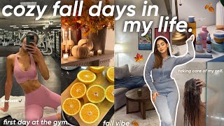 cozy fall days in my life🎃🍁🍂نهاراتي في فصل الخريف و العيشة بوحدي💌back to the gym🏋🏻‍♀️dentist [upl. by Annaor]