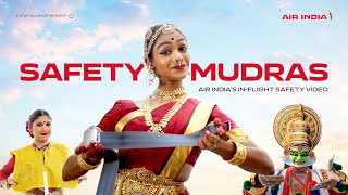 Safety Mudras  Air Indias Inflight Safety Video [upl. by Reggy]