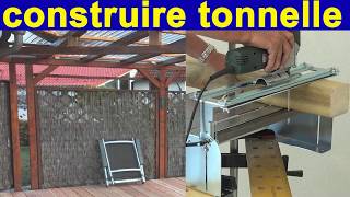 Comment construire une pergola faire soi même construire une tonnelle  Überdachung der Pergola [upl. by Lleroj]