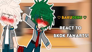 BakuDeku react to 🧡BkDk💚 fanarts  OLD VIDEO¡  BNHA  Gacha Club  13 😀 [upl. by Justino]