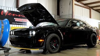 1013 Rear Wheel HP Hennessey Demon Dyno Testing [upl. by Litta873]