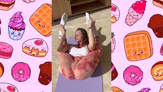 Yoga girl flexibility and stretching 🧘‍♀️🍓24 TikTok bigbank challenge tiktok bigbankchallenge [upl. by Reidar711]