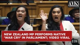 Viral  New Zealands Youngest MP Performs Maori Haka  माओरी हाका फुल वीडियो haka [upl. by Anegroeg]