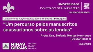 quotUm percurso pelos manuscritos saussurianos sobre as lendasquot Stefania Montes Henriques [upl. by Kadner]