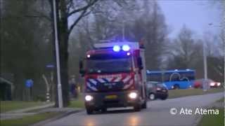 21022013 Brand in badkamer aan De Houtduif in Dokkum [upl. by Alrzc287]