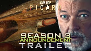 Star Trek Picard Season 3 Announcement Teaser Trailer Star Trek Day ► 4K ◄ Clip Promo Sneak Peek [upl. by Eedissac]