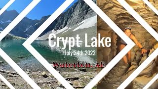 Crypt lake hike in Waterton AB  July 24th 2022 [upl. by Llednahc]