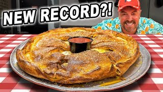 Thousands Have Failed Tomasinos quotMade Manquot Stuffed Pizza Challenge in Orlando Florida [upl. by Irehc]