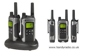 Motorola TLKR T80 PMR446 Walkie Talkie Unboxing Review [upl. by Nikal]