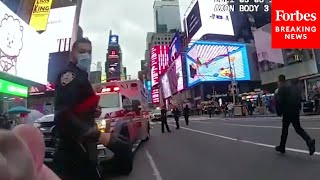 NYPD Releases Dramatic Bodycam Footage From Times Square Shooting [upl. by Joash]