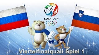 Olympia 2014 Sotchi 019  Russland  Slowenien VF Qualifikation 1 [upl. by Mycah915]