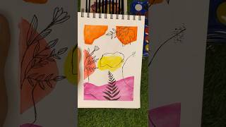 Sketchbook Ideas With Watercolour 😱🎨2024 ideas crafter subscribe diy painting watercolor [upl. by Ynnel]