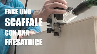 COME FARE UNO SCAFFALE SEMPLICE  Fresatrice  banco sega  Progetto fai da te e bricolage [upl. by Ayram]