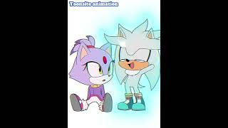 Sonic Amy Blaze Silver knuckles Rouge y Shadow💙💖💜💚❤🖤 animacion de Toonsite animation [upl. by Eymaj]