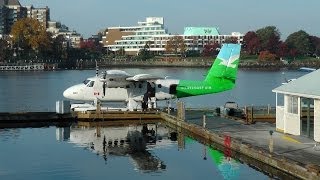 DHC6 TWIN OTTER EARLY MORNING FLIGHT  VANCOUVER TO VICTORIA [upl. by Bollinger]