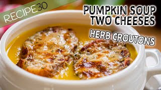 Two Cheese Creamy Pumpkin Soup Italian Style [upl. by Nairehs]