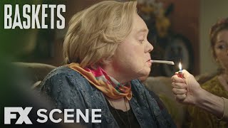 Baskets  Season 3 Ep 6 Christine Smokes Scene  FX [upl. by Nylde281]