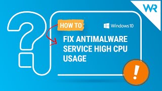 How to stop Antimalware Service Executable in Windows 10 [upl. by Lanti]