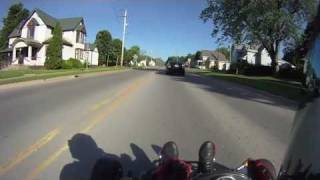 180hp R1 Go Kart Passes a Cop and runs away131mph [upl. by Fassold]