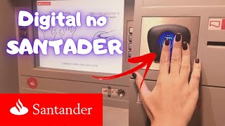 Como cadastrar a digital no Santander [upl. by Bocock]