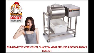 Fried chicken marinator machine to do chicken marination explained clearly ENGLISH [upl. by Nevanod733]