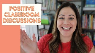 Classroom Discussions in Kindergarten First and Second Grade  positive classroom discourse [upl. by Celinka933]