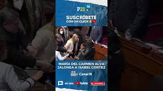 🔴 TENSIÓN EN EL CONGRESO ALVA agrede a congresista COTEZ durante discusión shorts [upl. by Drahser]