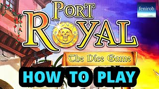 Port Royal The Dice Game  Rules Teach [upl. by Oirazan]