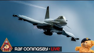 LIVE RAF CONINGSBY EUROFIGHTER TYPHOON ACTION • QRA STATION amp HOME TO THE BBMF 020424 [upl. by Novled]