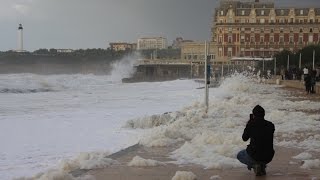 Huge Waves in Biarritz [upl. by Arbua98]