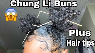 Chung Li Bun Tutorial [upl. by Aillimac331]