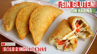 SIN HARINA Masa de EMPANADILLAS con restos de arroz cocido  SIN GLUTEN SIN LÁCTEOS SIN HUEVO [upl. by Parris900]