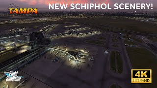 NEW SCHIPHOL SCENERY BY FLYTAMPA  MSFS [upl. by Htir]