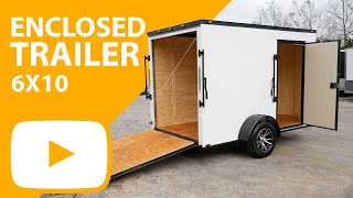 6x10 Enclosed Trailer  Spartan [upl. by Willet788]