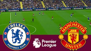 Chelsea vs Manchester United Premier League 2324 Full Match  Video Game Simulation PES 2021 [upl. by Anair]