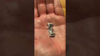 Melting gallium crystal in my hand physics science [upl. by Corell404]