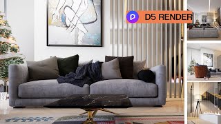 D5 INTERIOR RENDER  FULL BEGINNER TUTORIALS [upl. by Babette]